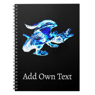 Blue Frost Dragon Notebook