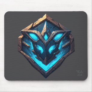 Blue Frost Rune Emblem Mouse Pad