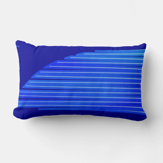 Blue Frosted Wings Lumbar Cushion (Front)
