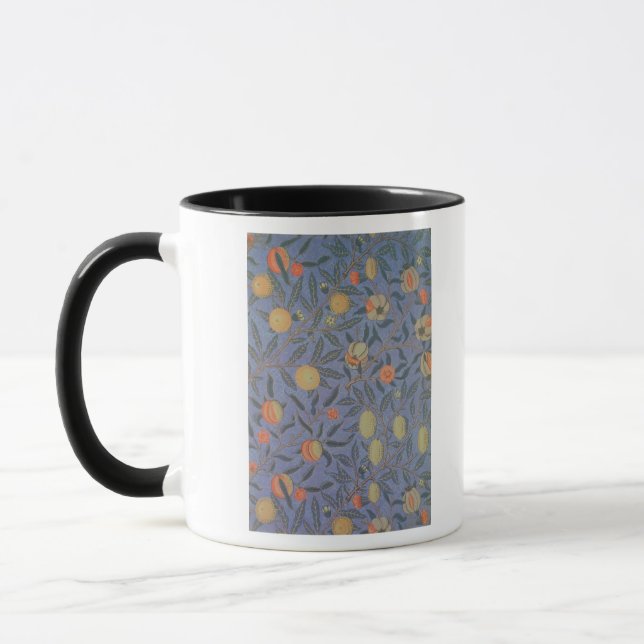 Blue Fruit' or 'Pomegranate' Mug (Left)