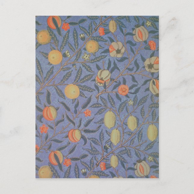 Blue Fruit' or 'Pomegranate' Postcard (Front)