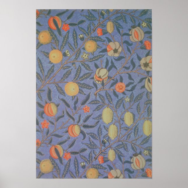 Blue Fruit' or 'Pomegranate' Poster (Front)