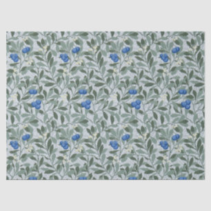 Blue Fruit, William Morris Tissue Paper