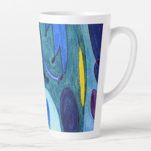 Blue Fumes Latte Mug (Right)