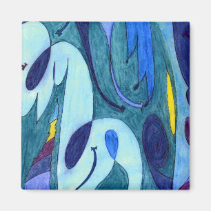 Blue Fumes Magnet