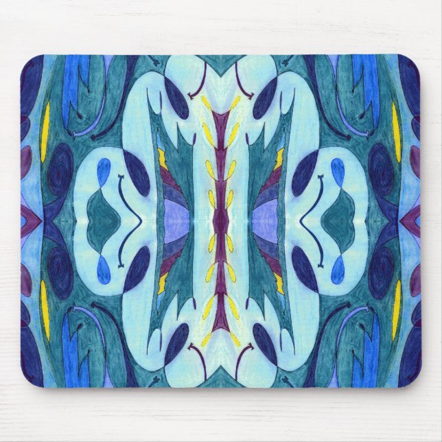 Blue Fumes Mouse Pad (Front)