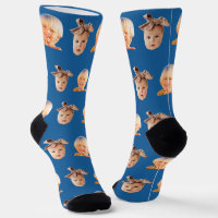 Blue Funny Custom 2 Face Photo Dad