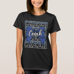 Blue Funny Sport Loud Proud Cheer Coach Dad Father T-Shirt