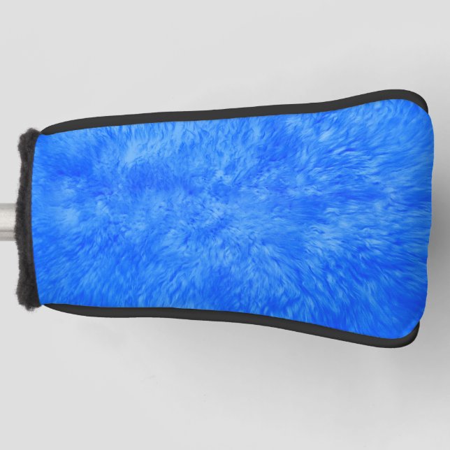 Blue Fur Frenzy Golf Head Cover (Front)