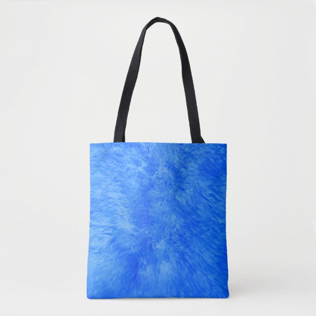 Blue Fur Frenzy Tote Bag (Front)