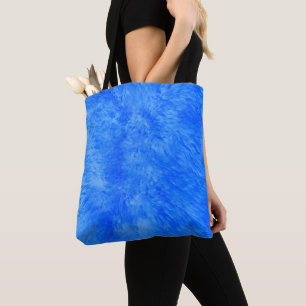Blue Fur Frenzy Tote Bag