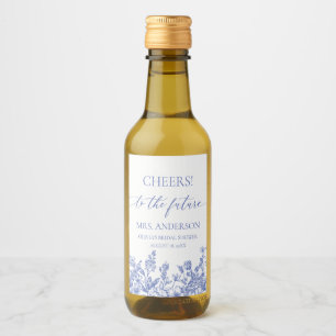 Blue Future Mrs. Bridal Shower Mini Wine Label