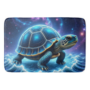 Blue Galactic Sea Turtle Bath Mat