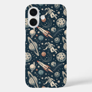 Blue Galaxy Adventure iPhone 16 Case