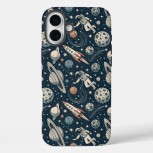 Blue Galaxy Adventure iPhone 16 Plus Case