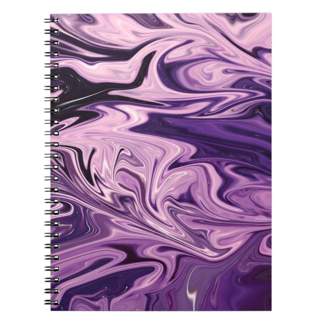 Blue galaxy art pattern notebook (Front)