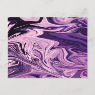 Blue galaxy art pattern postcard