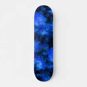 Blue Galaxy Cosmic space Skateboard