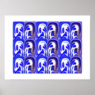 Blue galaxy poster