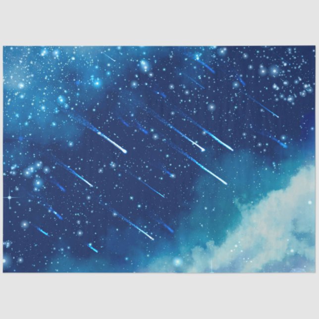 Blue Galaxy Series Design 6 Tissue Paper (Front)