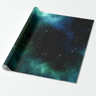 Blue Galaxy Wrapping Paper