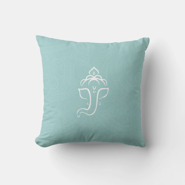 Blue Ganesha Pillows (Front)