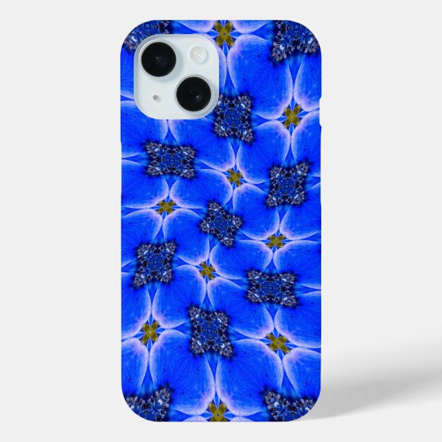 Blue Garden Anemone Pattern Case-Mate iPhone Case (Back)