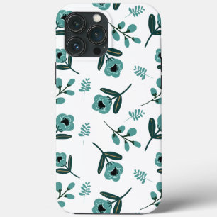 Blue Garden Floral Night iPhone 13 Pro Max Case