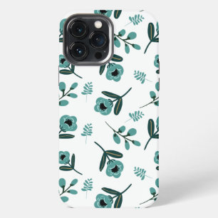 Blue Garden Floral Night iPhone 13 Pro Max Case