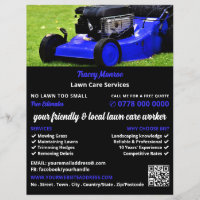Blue Garden Lawn-Mower, Lawn Care Services