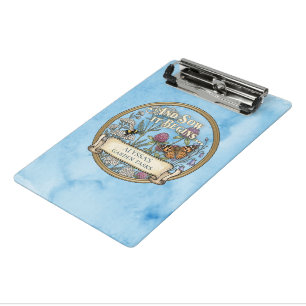 Blue Garden Tasks Custom Planning Mini Clipboard