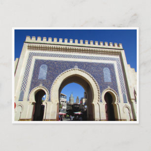 blue gate morocco postcard