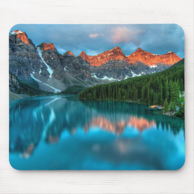 Blue Gaze Mountain Lake Mousepad (Front)