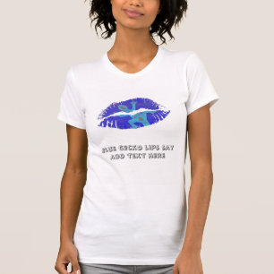 Blue Gecko Lips T-Shirt