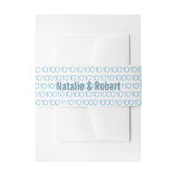 Blue Geek Chic Binary Code Belly Bands