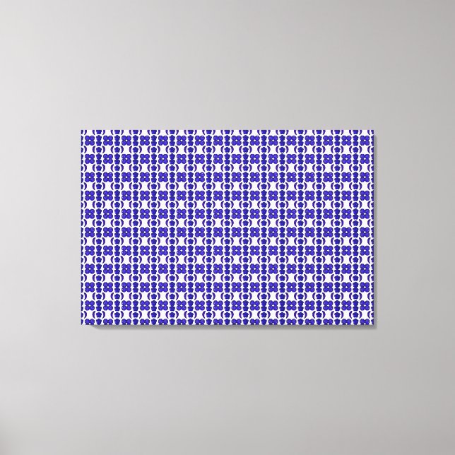 Blue Gem Art Structure Canvas Print (Front)