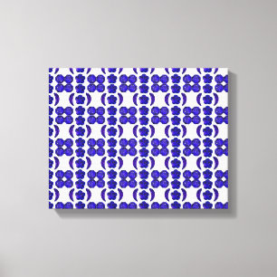 Blue Gem Art Structure Canvas Print