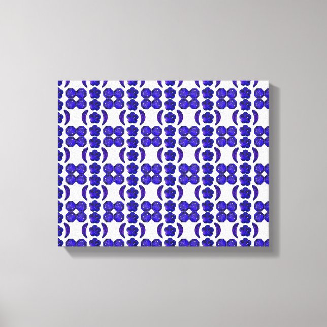 Blue Gem Art Structure Canvas Print (Front)