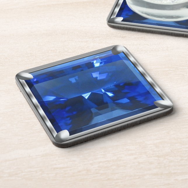 Blue Gem Coaster (Left Side)