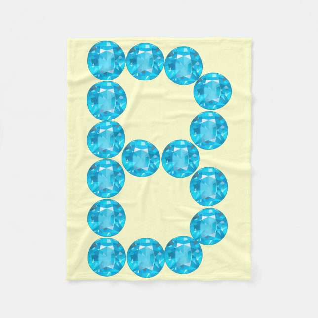 Blue Gems Baby Blanket (Front)