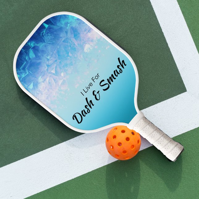 Blue Gems Sparkling Ombre Dash & Smash Pickleball Paddle (Creator Uploaded)