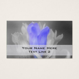 Blue Gentian Flower In Black And White