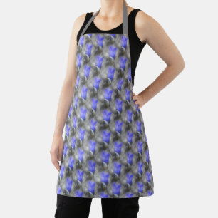 Blue Gentian Flower Nature Pattern   Apron