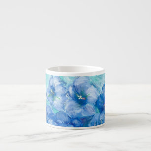 Blue Gentian Wildflower Espresso Cup