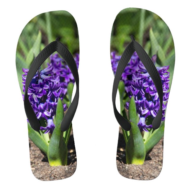 Blue Geocinth in spring      Thongs (Footbed)