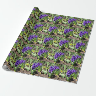 Blue Geocinth in spring      Wrapping Paper