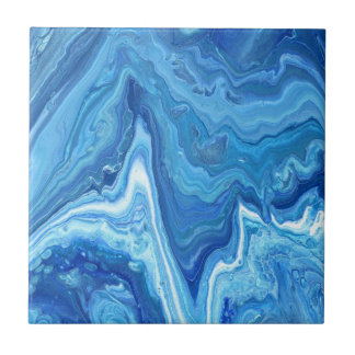 Blue Geode Ceramic Tile