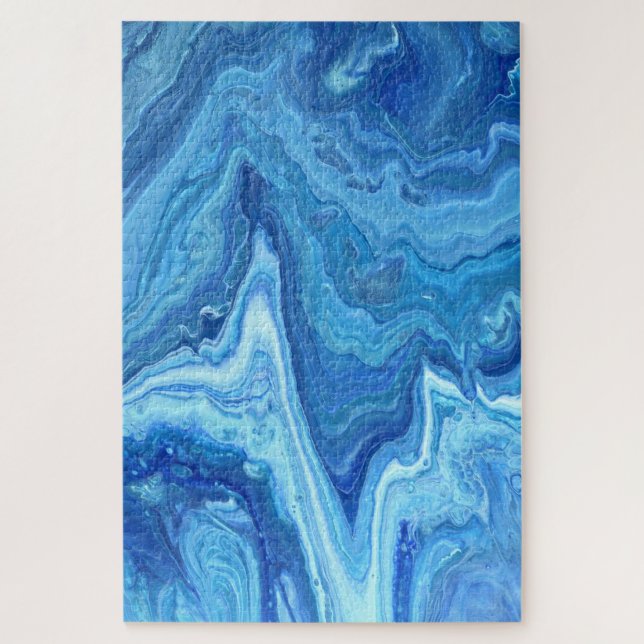 Blue Geode Jigsaw Puzzle (Vertical)