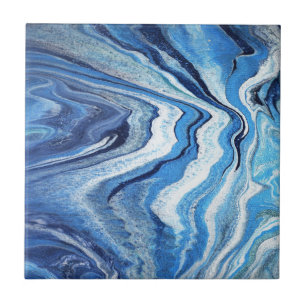 Blue Geode Sparkle Tile