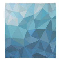 Blue geometric bandanna